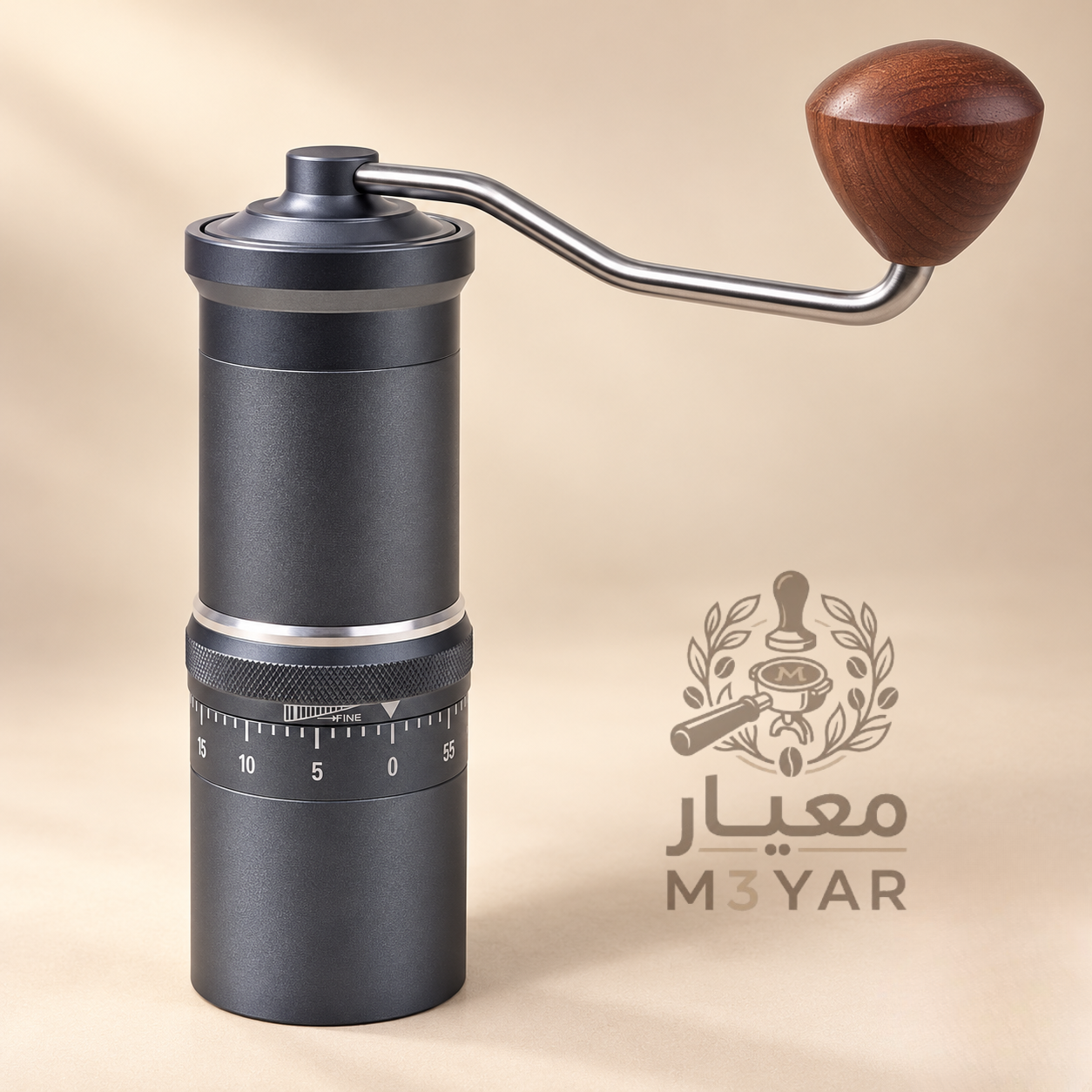 مطحنة يدوية بترس سباعي وضبط خارجي