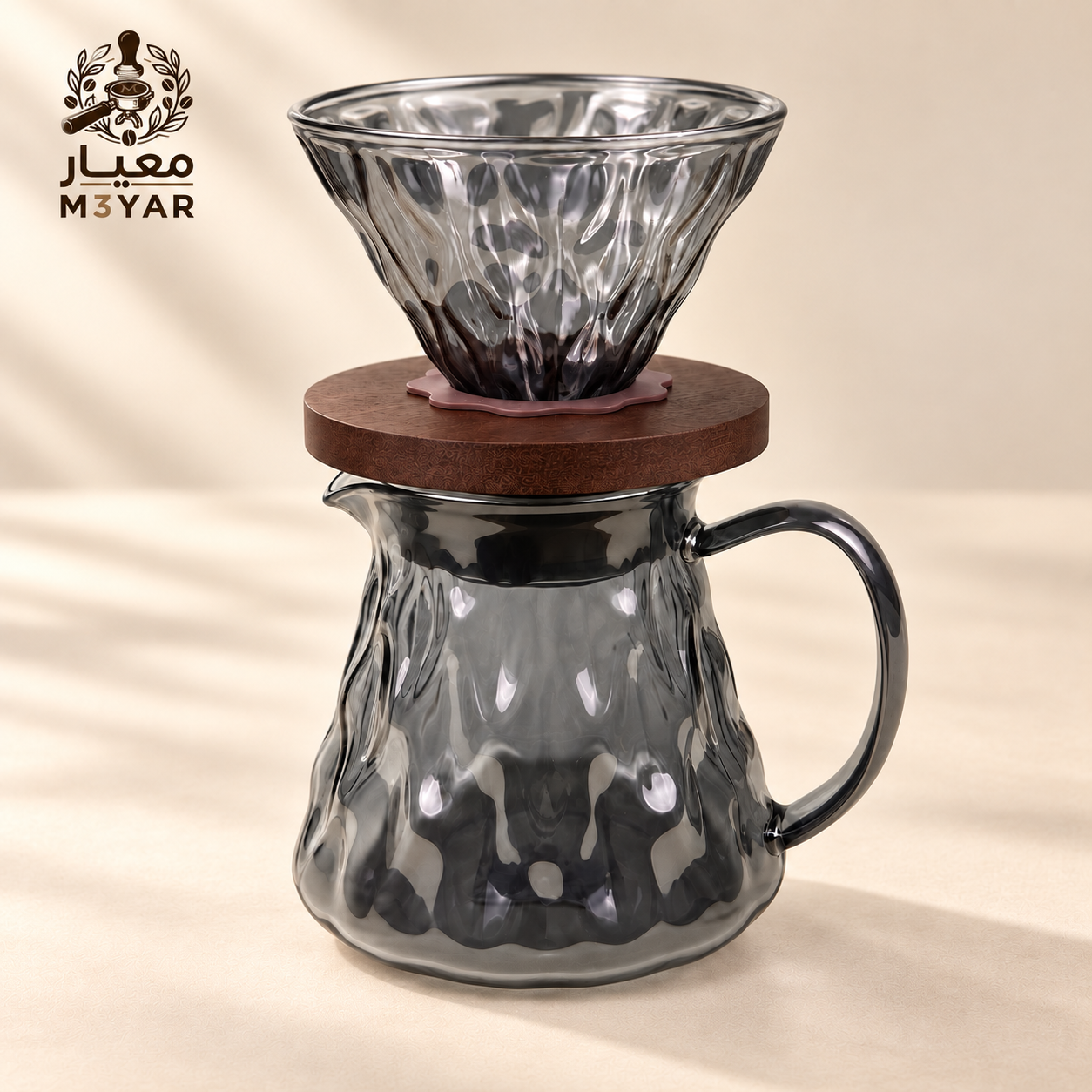 طقم V60 فاميه زجاجي